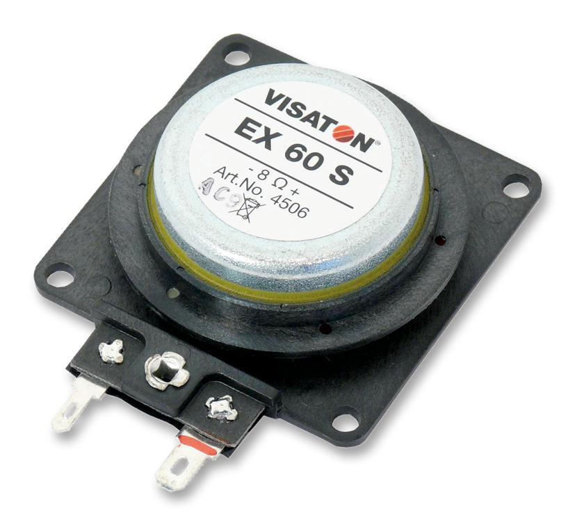 4506 STRUCTURE-BORN DRIVER, 6 CM, 8 OHM VISATON