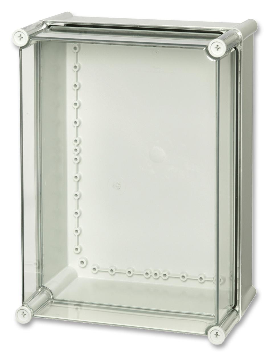 PC 3828 18 T ENCLOSURE ENCLOSURE, PC, GRY, CLR LID, 380X280X180 FIBOX