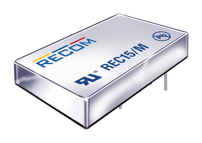 REC15-2412SZ/H2/M DC-DC CONVERTER, MEDICAL, 12V, 1.25A RECOM POWER
