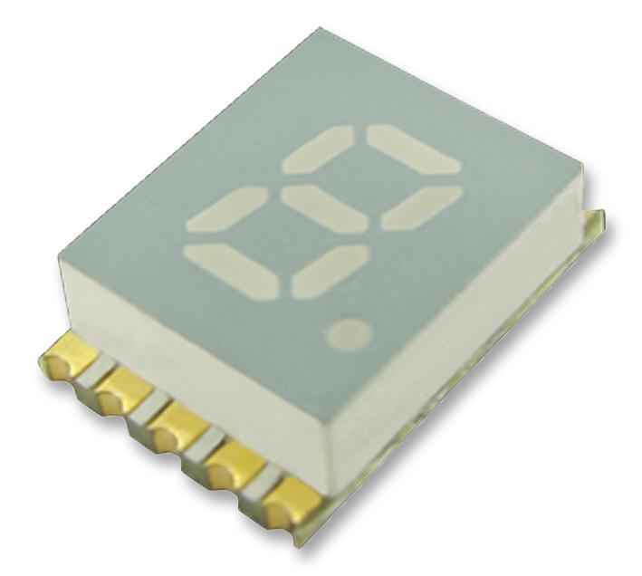 KCSA02-123 DISPLAY, SEVEN SEGMENT, 5.08MM, GREEN KINGBRIGHT