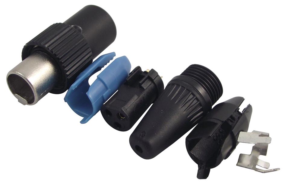 RT3FCT-B CONNECTOR, XLR, SOCKET, 3POS, CABLE REAN