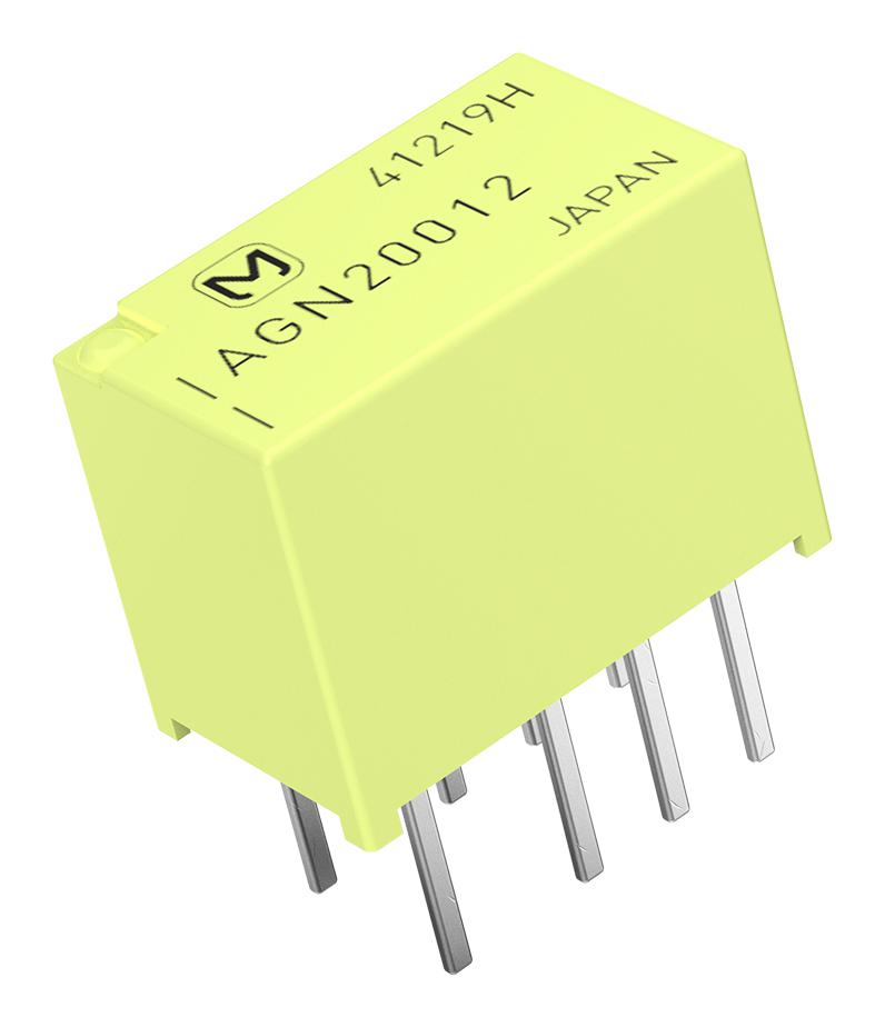 AGN20012 RELAY, SIGNAL, DPDT, 30VDC, 1A PANASONIC