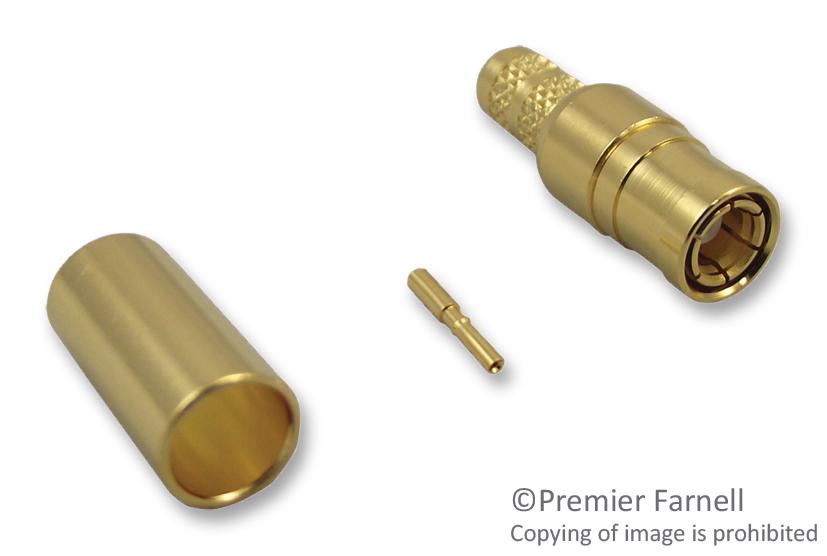 142255 RF COAXIAL, SMB, STRAIGHT PLUG, 50OHM AMPHENOL CONNEX