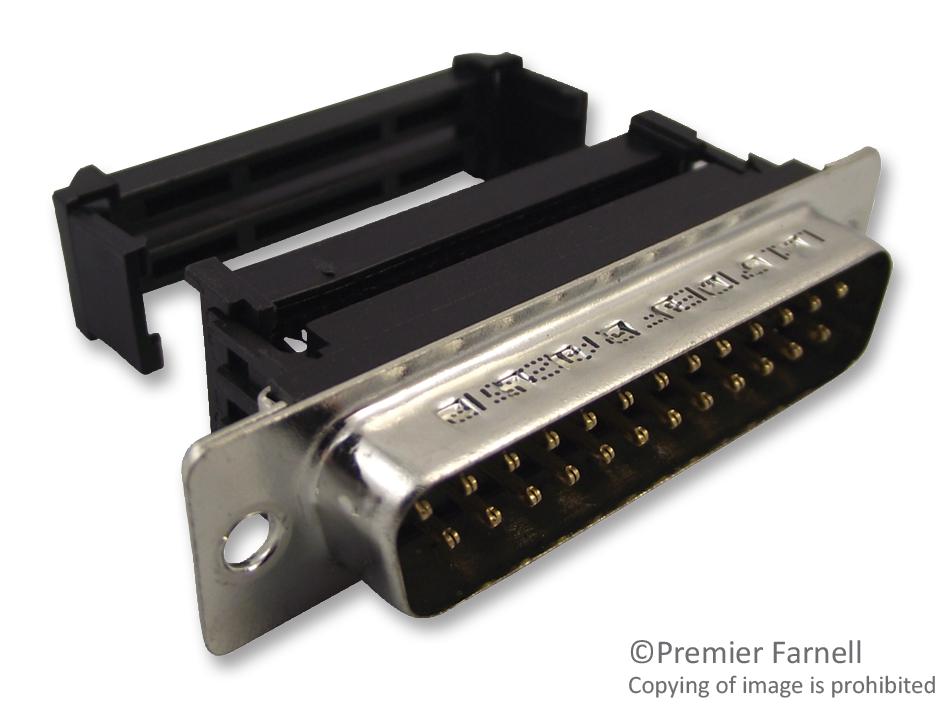 L17DBFRA25P CONNECTOR, D SUB, PLUG, 25POS AMPHENOL