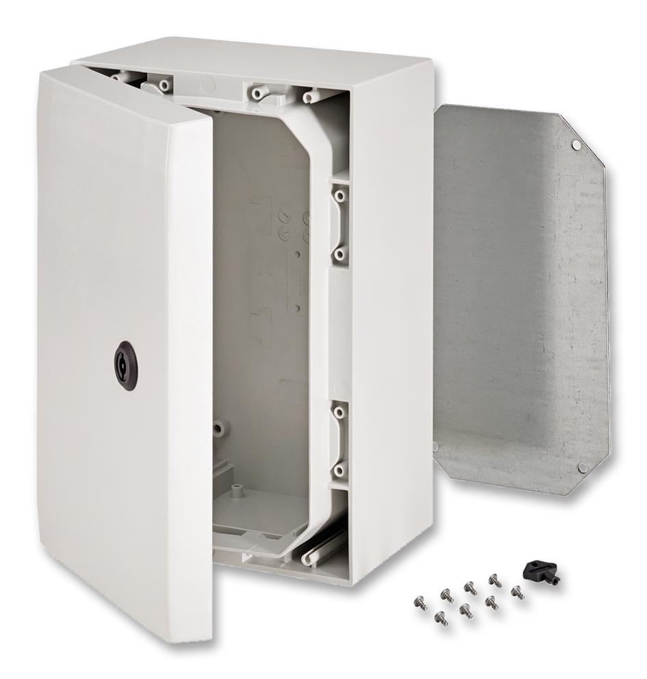 ARCA 302015 ENCLOSURE, CABINET, POLYCARBONATE, GREY FIBOX