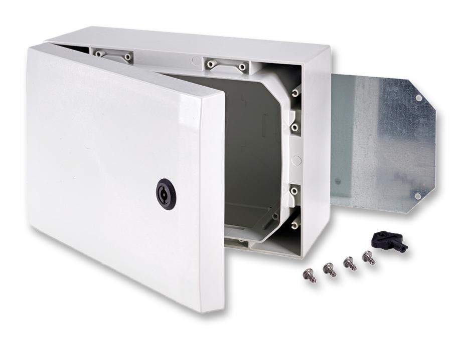 ARCA 203015 ENCLOSURE, CABINET, POLYCARBONATE, GREY FIBOX