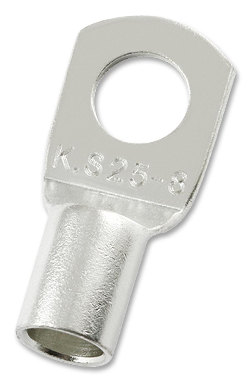 MC000766 COPPER TUBULAR LUG, 8.4MM, 4AWG, CRIMP MULTICOMP PRO