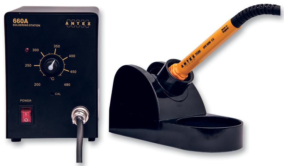 660A EU SOLDERING STATION, 60W, 230VAC, EU PLUG ANTEX