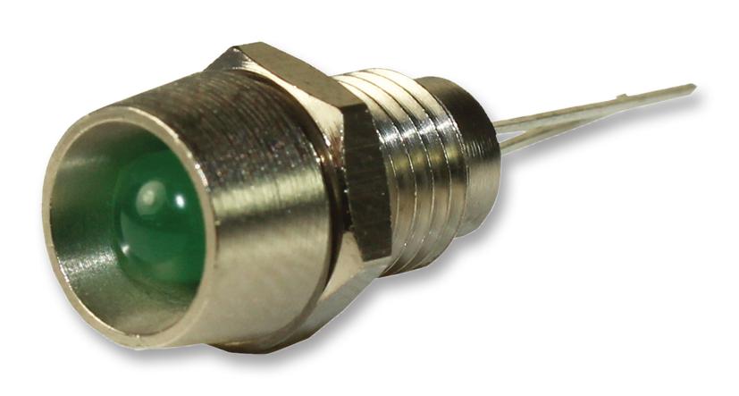 IND513113-LED-GRN PANEL INDICATOR, 5MM, GREEN, 5V CAMDENBOSS