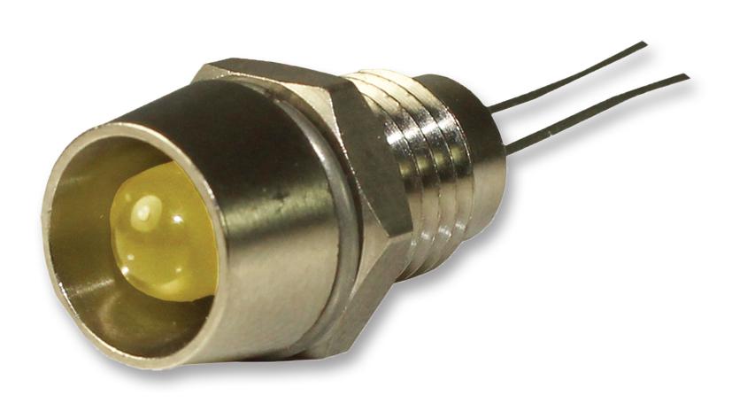 IND513113-LED-YL PANEL INDICATOR, 5MM, YELLOW, 5V CAMDENBOSS