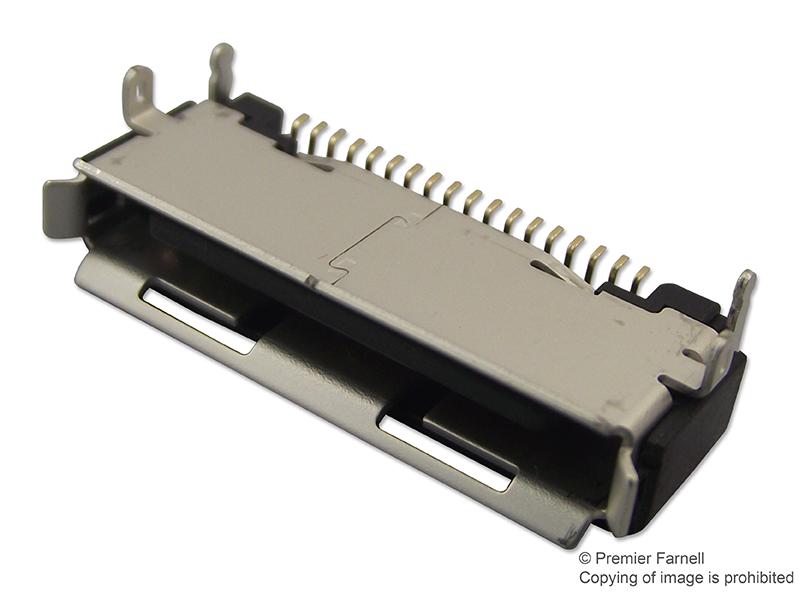 3860-B-18S CONNECTOR, RCPT, 18POS, 1ROW, 0.8MM HIROSE(HRS)