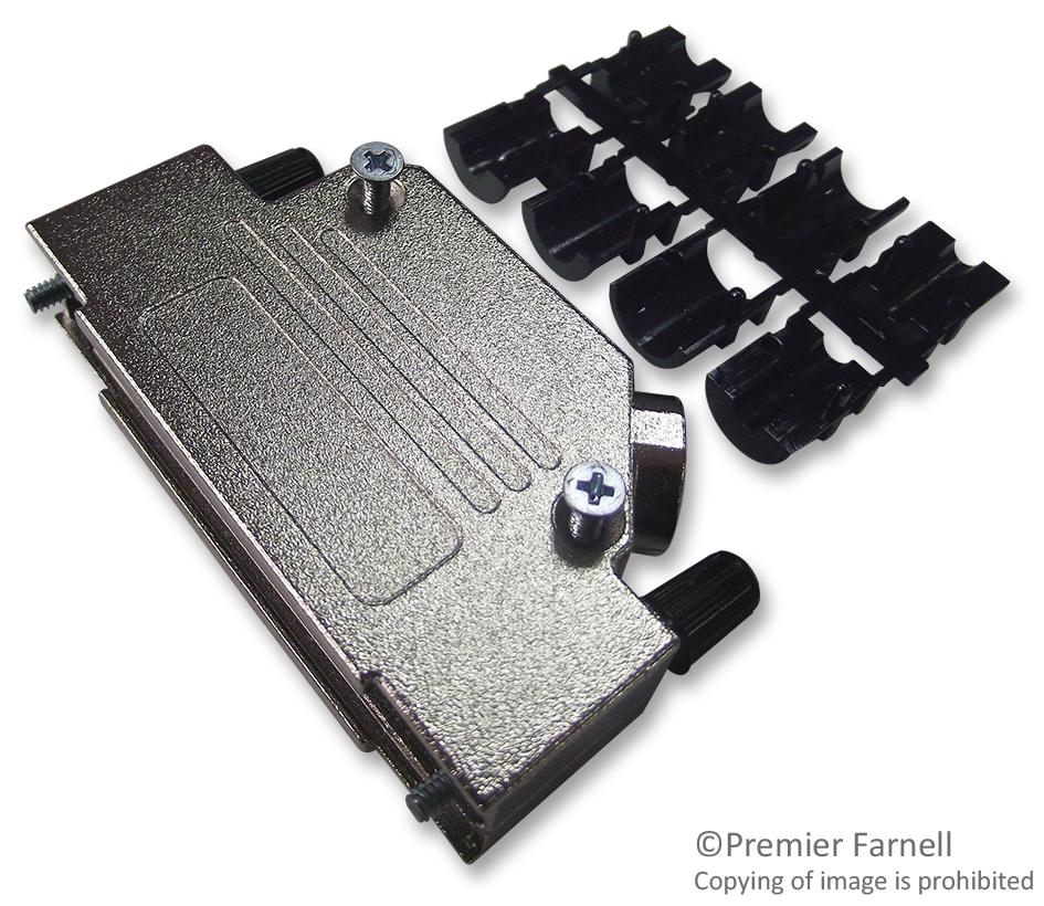 DVZK37-K D SUB BACKSHELL, SHIELDED, SIZE DC, ZINC OSSI