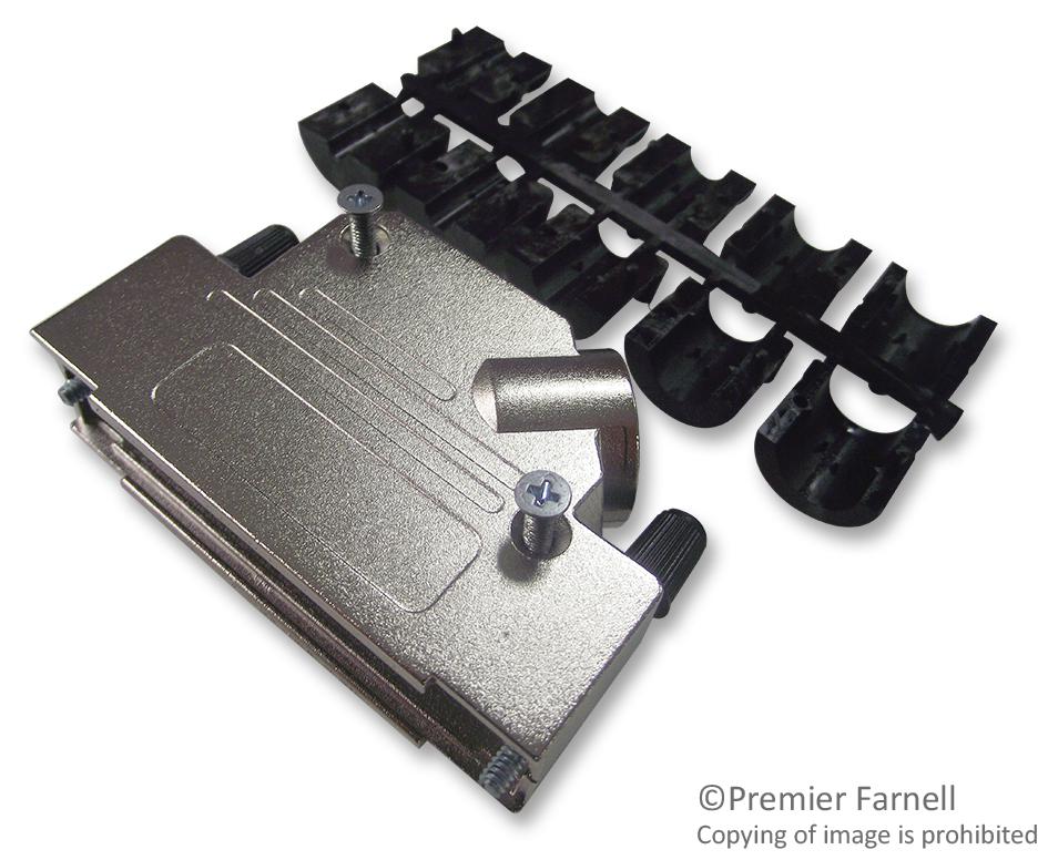 DVZK50-PCS-K D SUB BACKSHELL, SHIELDED, SIZE DD, ZINC OSSI