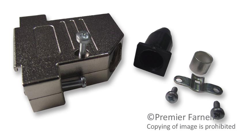 DMVZK15-K D SUB BACKSHELL, SHIELDED, SIZE DA, ZINC OSSI