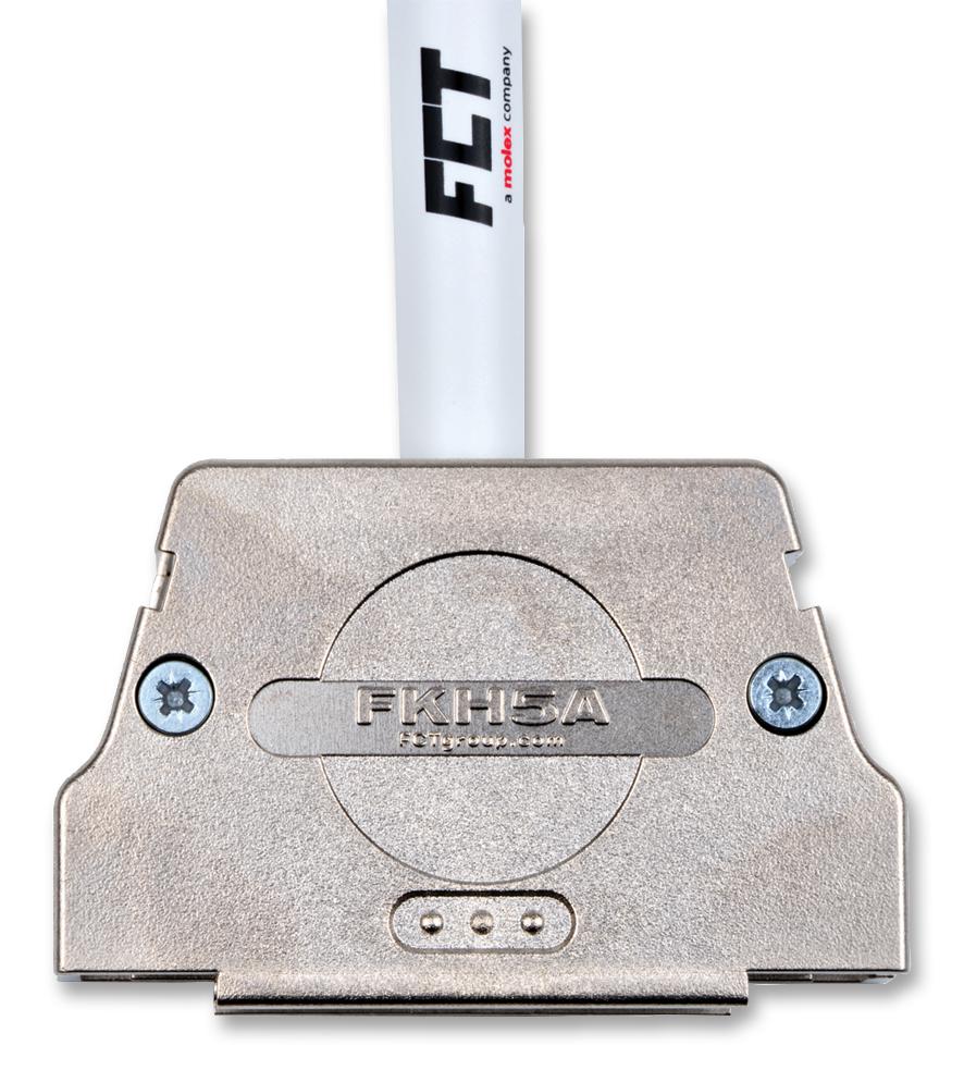 172704-0181 D-SUB BACKSHELL, DD, 180°, PET MOLEX / FCT