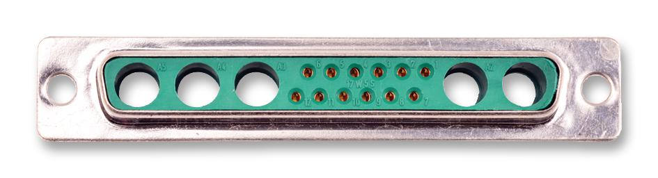 172704-0020 COMBO D-SUB CONN, RCPT, DC-17W5, SOLDER MOLEX / FCT