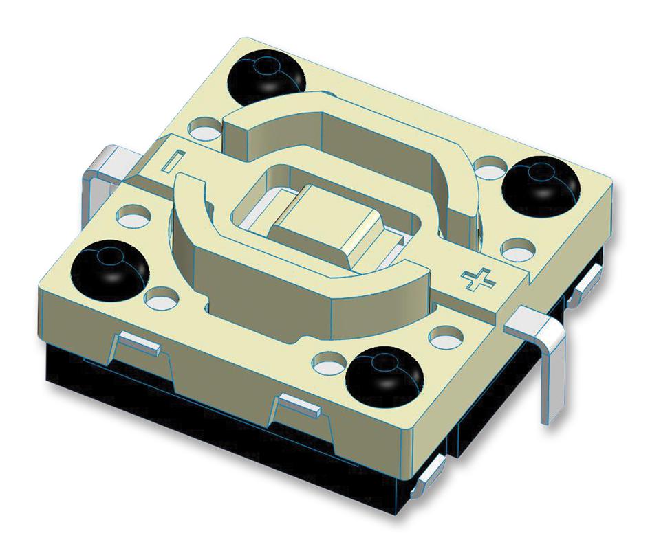 MCML4L12WQR TACTILE SWITCH, SPST, 0.05A, 12V, SMD MULTICOMP PRO