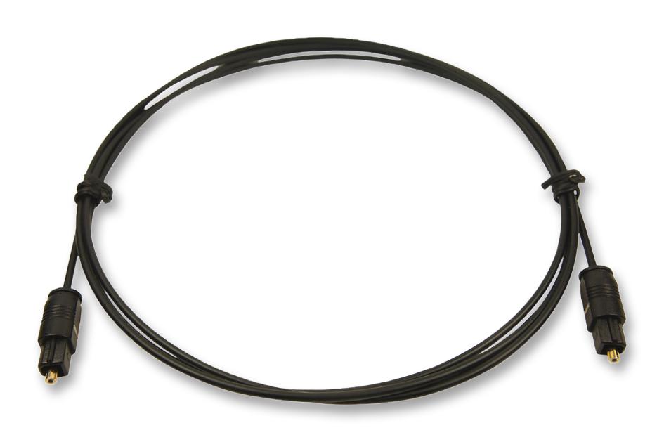 FM65115 OPTICAL CABLE, AUDIO PLUG, GOLD, 1.5M CLIFF ELECTRONIC COMPONENTS