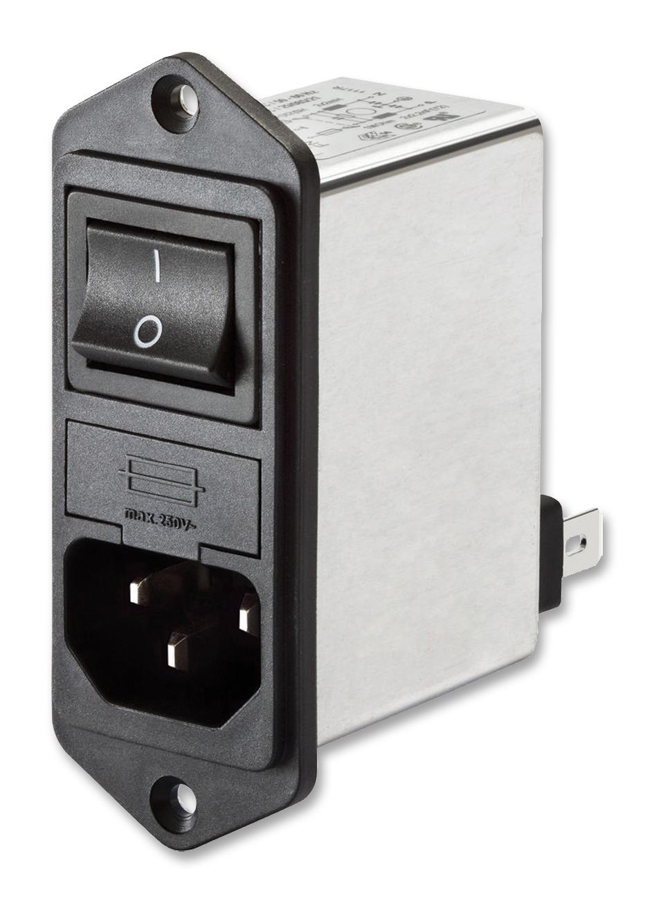 FN282B-6-06 PEM FILTER 2 FUSE 6A MEDICAL VERTICAL SCHAFFNER