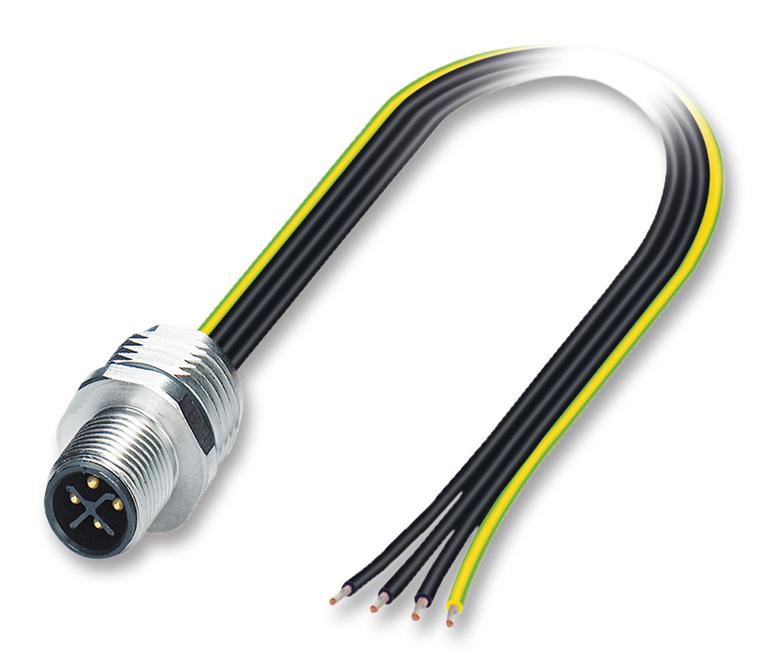 SACC-E-M12MSS-4CON-M16/0,5 PE SENSOR LEAD, M12 PLUG, 4POS PHOENIX CONTACT