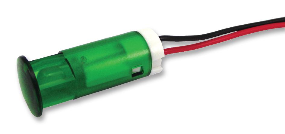 QS103XXG24 INDICATOR, LED PANEL MNT, 10MM, GREEN APEM