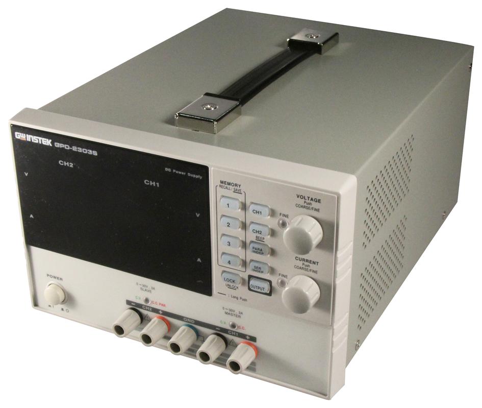 GPD-2303S POWER SUPPLY, 2CH, 30V, 3A, PROG GW INSTEK