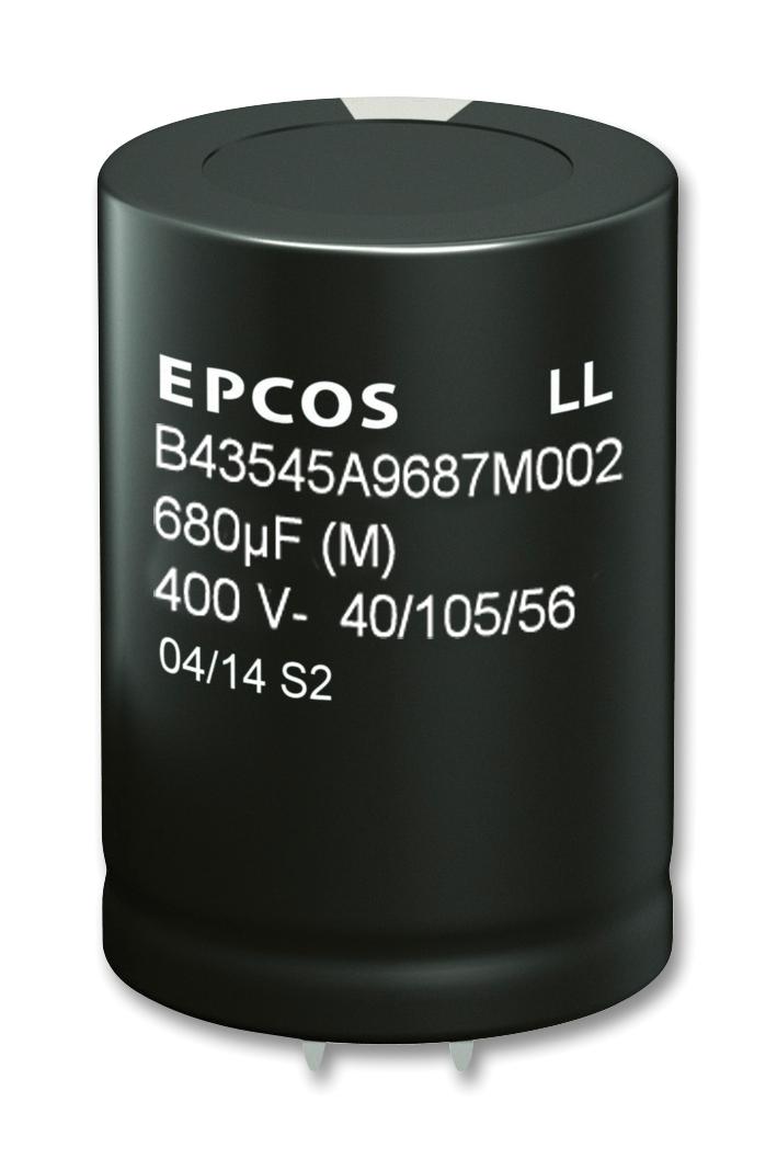 B43545B9477M000 CAP, 470µF, 400V, ALU ELEC, SNAP-IN EPCOS