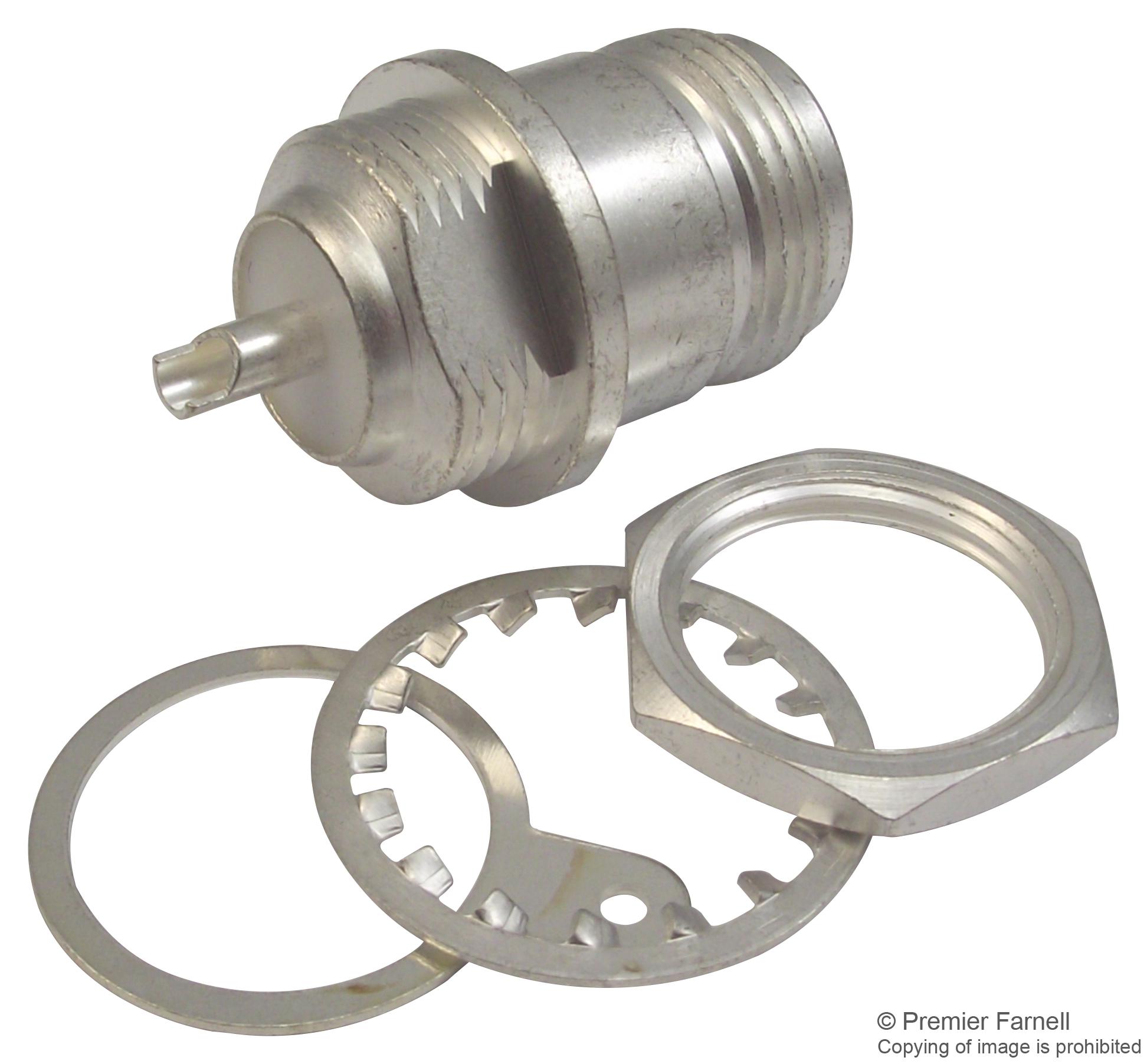 1-1337417-0 RF COAX CONN, JACK, 50 OHM, PANEL GREENPAR - TE CONNECTIVITY