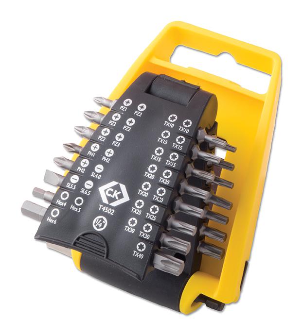 T4502 SCREWDRIVER BIT SET, 31PCS CK TOOLS