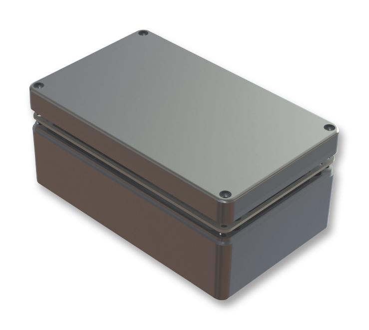 487-261609A-68 PCB BOX ENCLOSURE, ALUMINIUM, GREY DELTRON ENCLOSURES