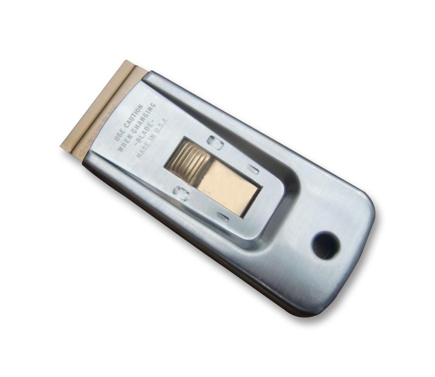 KNIP126 SINGLE EDGE SCRAPER WITH BLADE, CARBON IDEAL-TEK