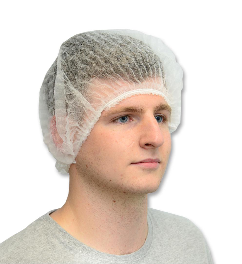 600-3033 CLEAN ROOM PLEATED MOB CAP, WHITE,PK1000 INTEGRITY