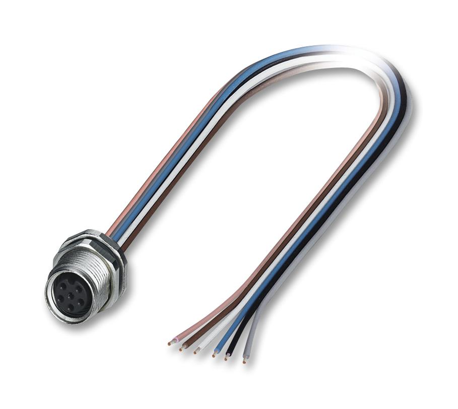 SACC-DSI-M 8FS-6CON-M12/0,5 SENSOR CORD, 6P, M8 RCPT-FREE END, 0.5M PHOENIX CONTACT