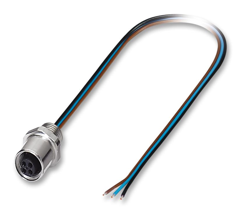 SACC-E-M5FS-3CON-M5/0,5 SENSOR CORD, 3P, M5 RCPT-FREE END, 0.5M PHOENIX CONTACT