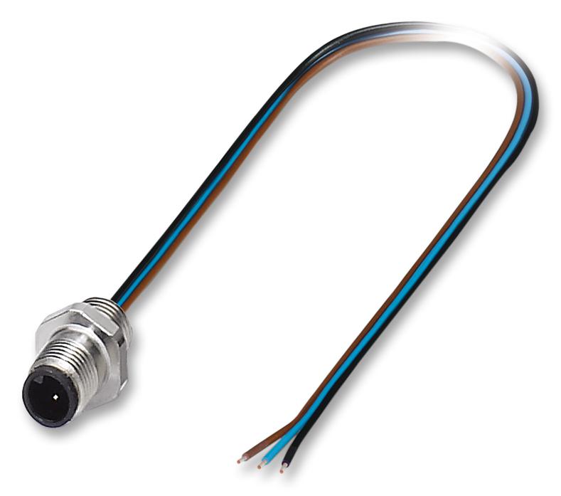SACC-E-M5MS-3CON-M5/0,5 SENSOR CORD, 3P, M5 PLUG-FREE END, 0.5M PHOENIX CONTACT
