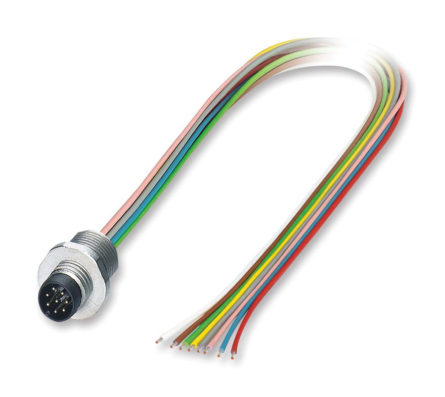 SACC-E-M8MS-8CON-M10/0,5 SENSOR CORD, 8P, M8 PLUG-FREE END, 0.5M PHOENIX CONTACT