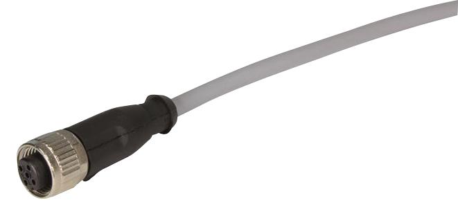 21 34 850 0585 010 SENSOR CORD, 5P, M12 RCPT-FREE END, 1M HARTING
