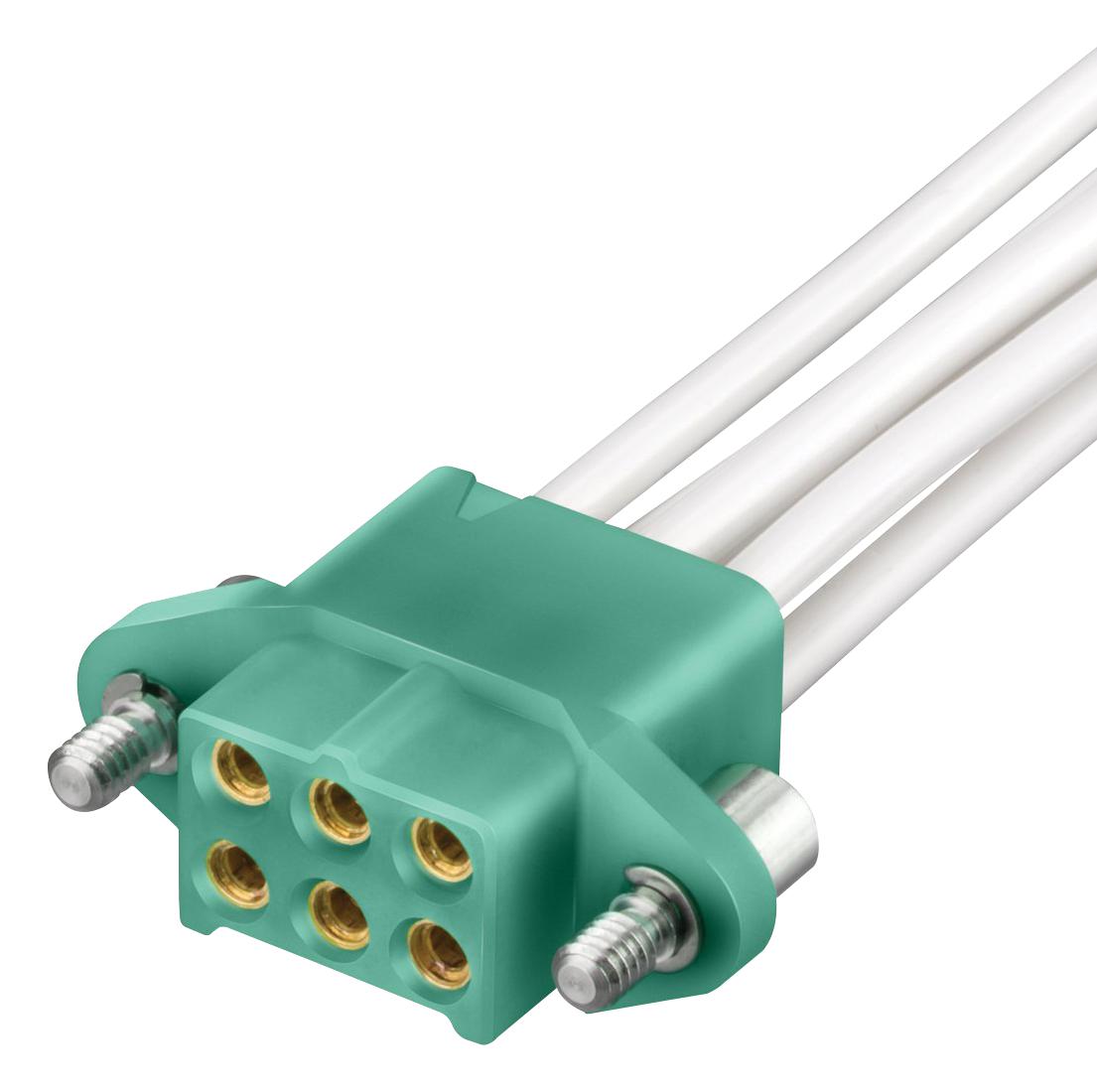 M300-2240696F2 CONNECTOR HOUSING, RCPT, 6POS, 3MM HARWIN