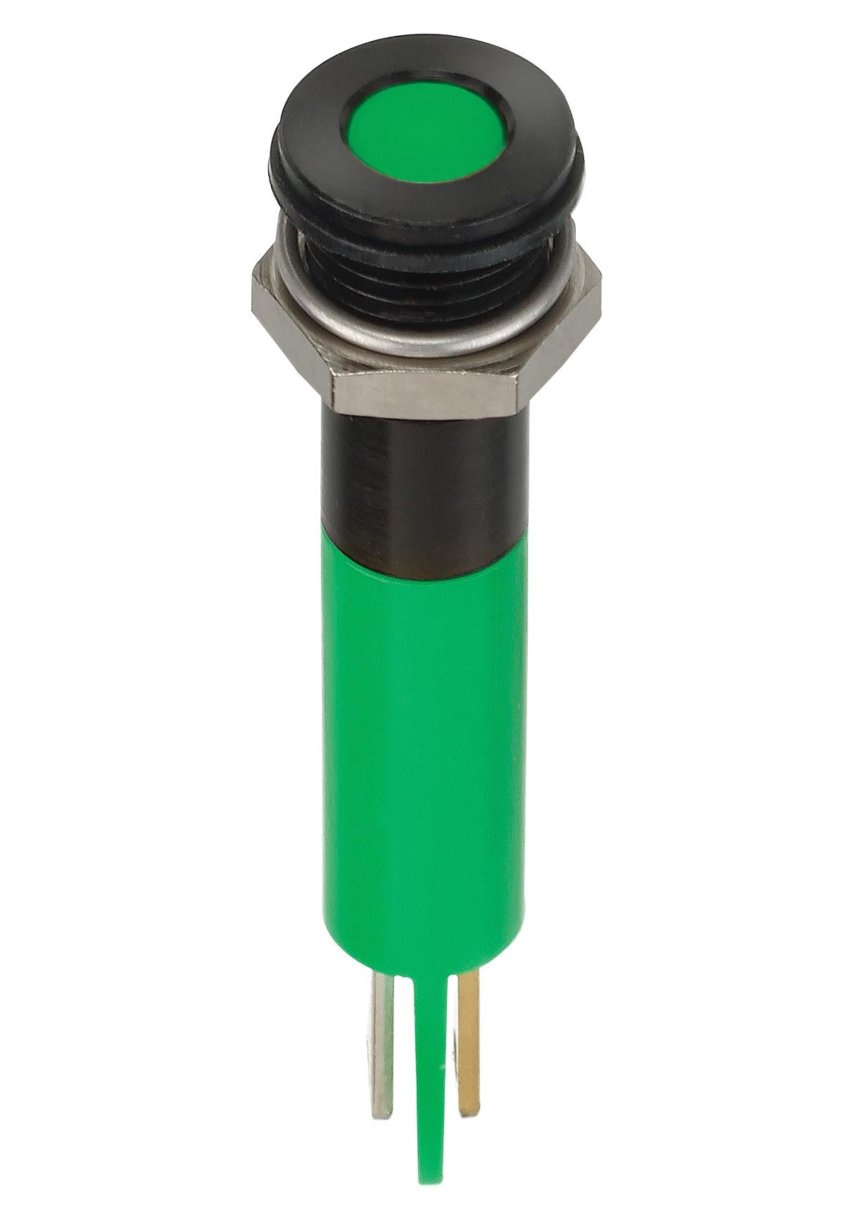 Q8F1BXXHG110E LED INDICATOR, PANEL, 8MM, GREEN, 110VAC APEM