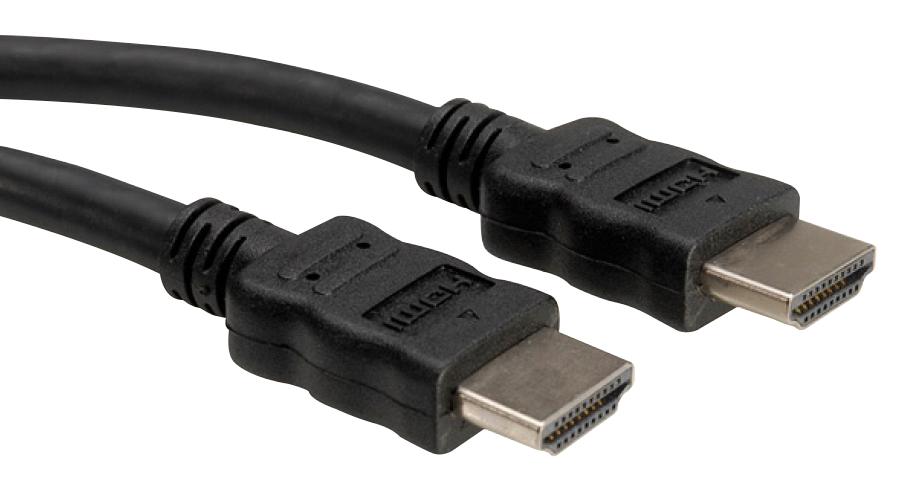11.04.5735 AUDIO/VIDEO CABLE, HDMI A PLUG, 5M, BLK ROLINE