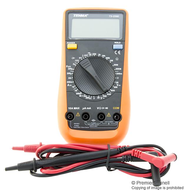 72-2590 DMM, HANDHELD, MANUAL, 3.5DIGIT TENMA