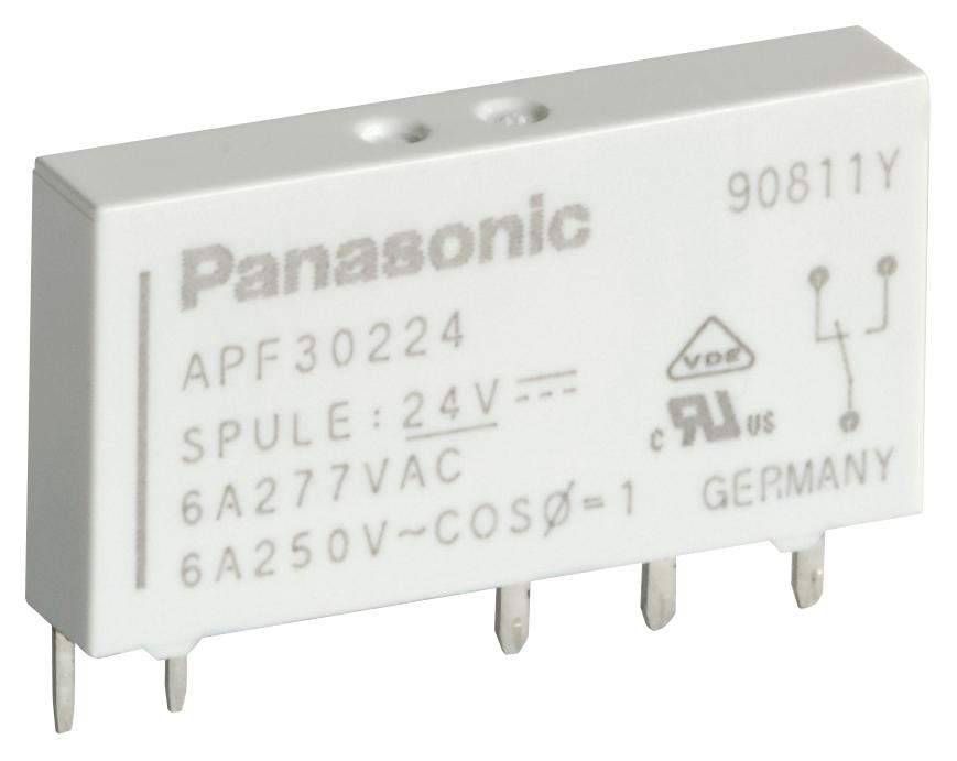 APF30224 POWER RELAY, SPDT, 24VDC, 6A, THD PANASONIC