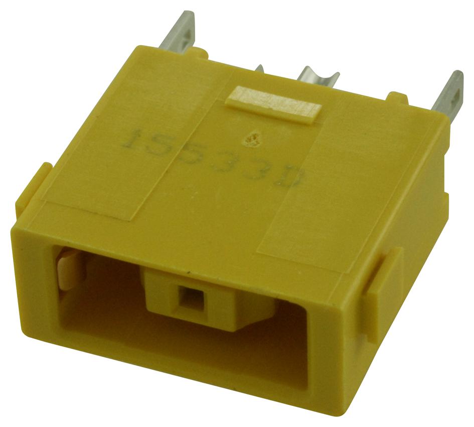 1-2129333-1 DC POWER JACK, 7A, 25VDC, YELLOW TE CONNECTIVITY