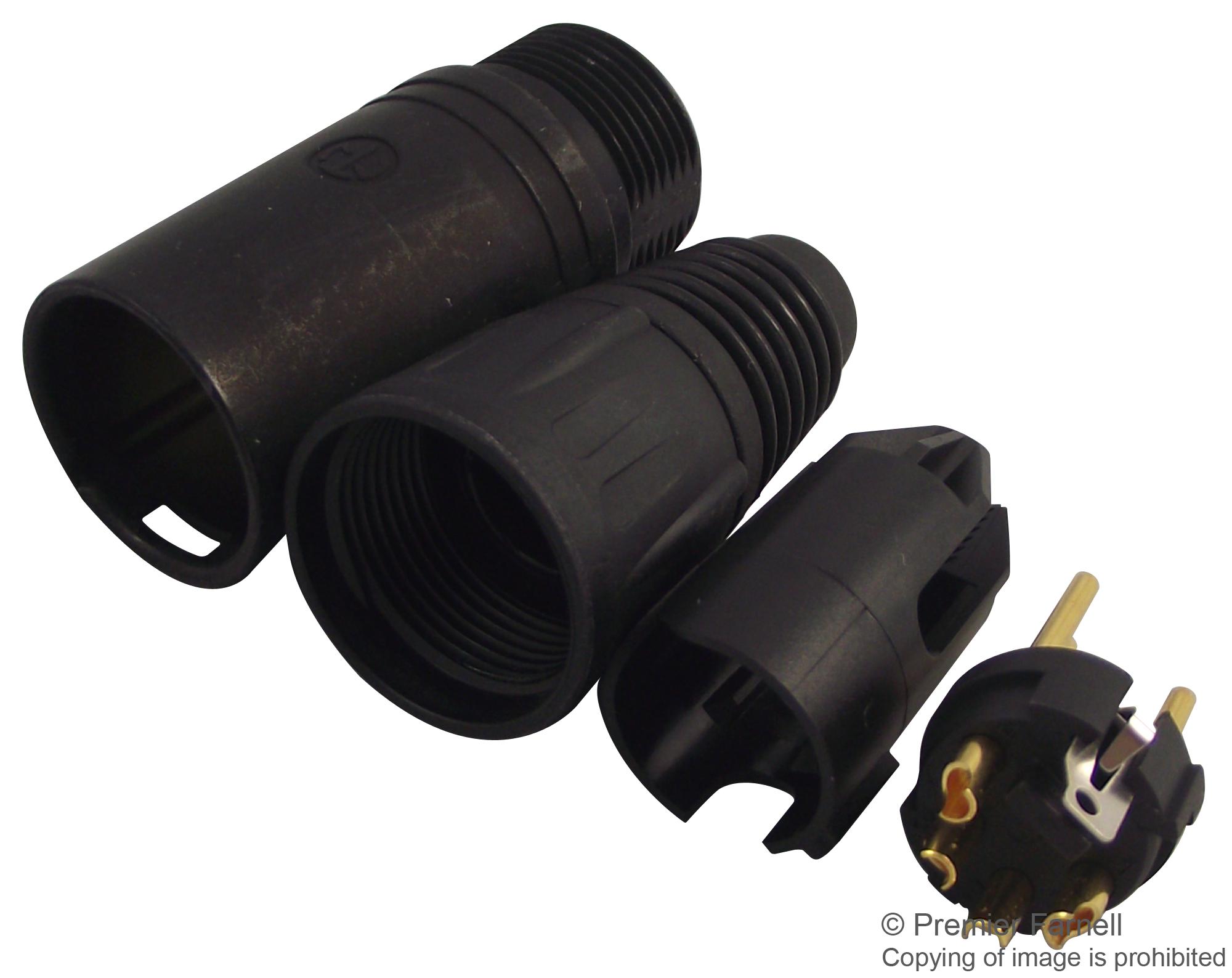 NC4MXB PLUG, XLR, FREE, BLACK, 4POLE NEUTRIK