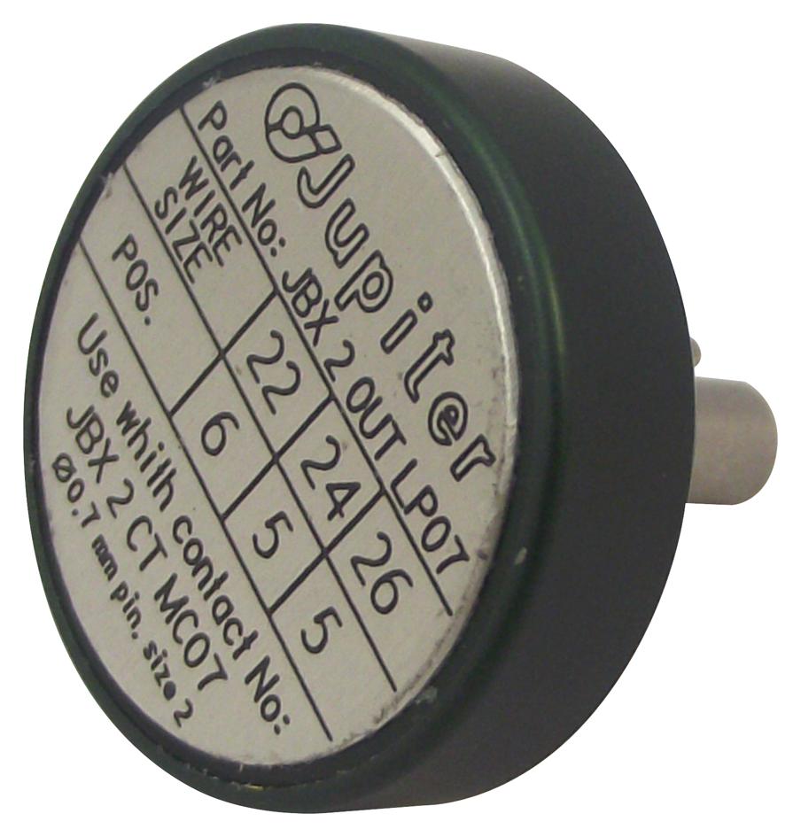 JBX2OUTLP07 CRIMP LOCATOR, 26-22AWG, SIZE 2, 0.7MM SOURIAU-SUNBANK / EATON