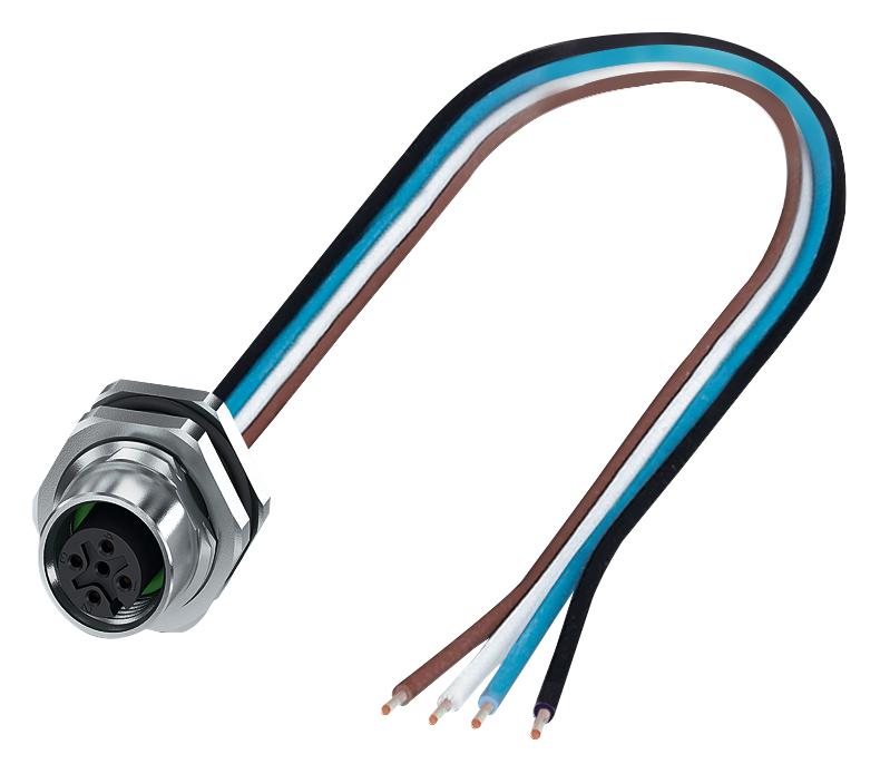 1411584 SENSOR CORD, 4P, SKT-FREE END, 0.5M PHOENIX CONTACT