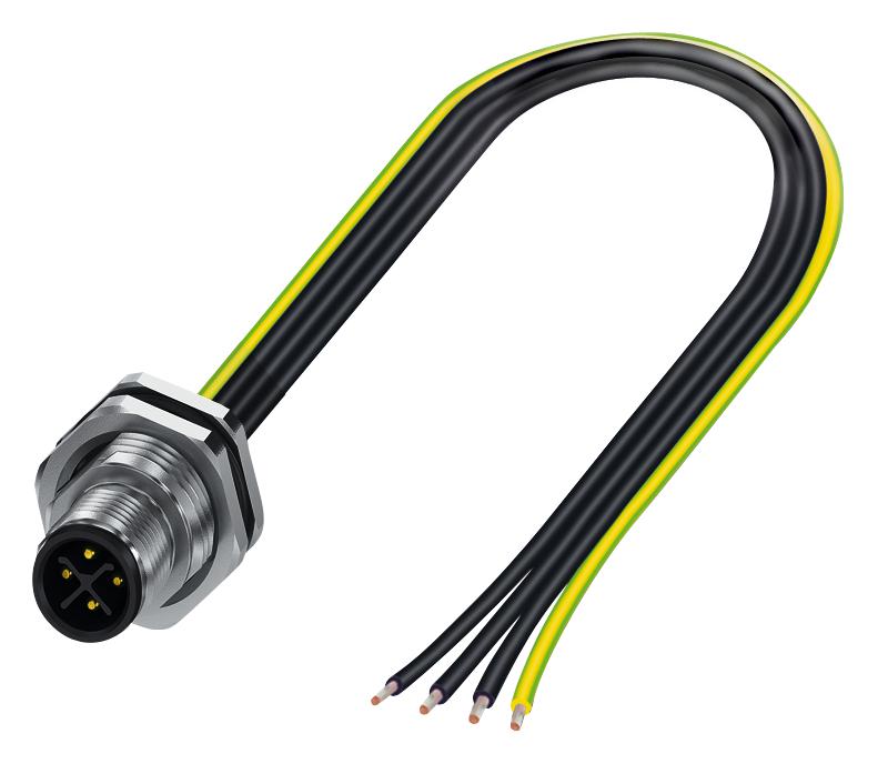 1411603 SENSOR CORD, 3P+PE, PLUG-FREE END, 0.5M PHOENIX CONTACT