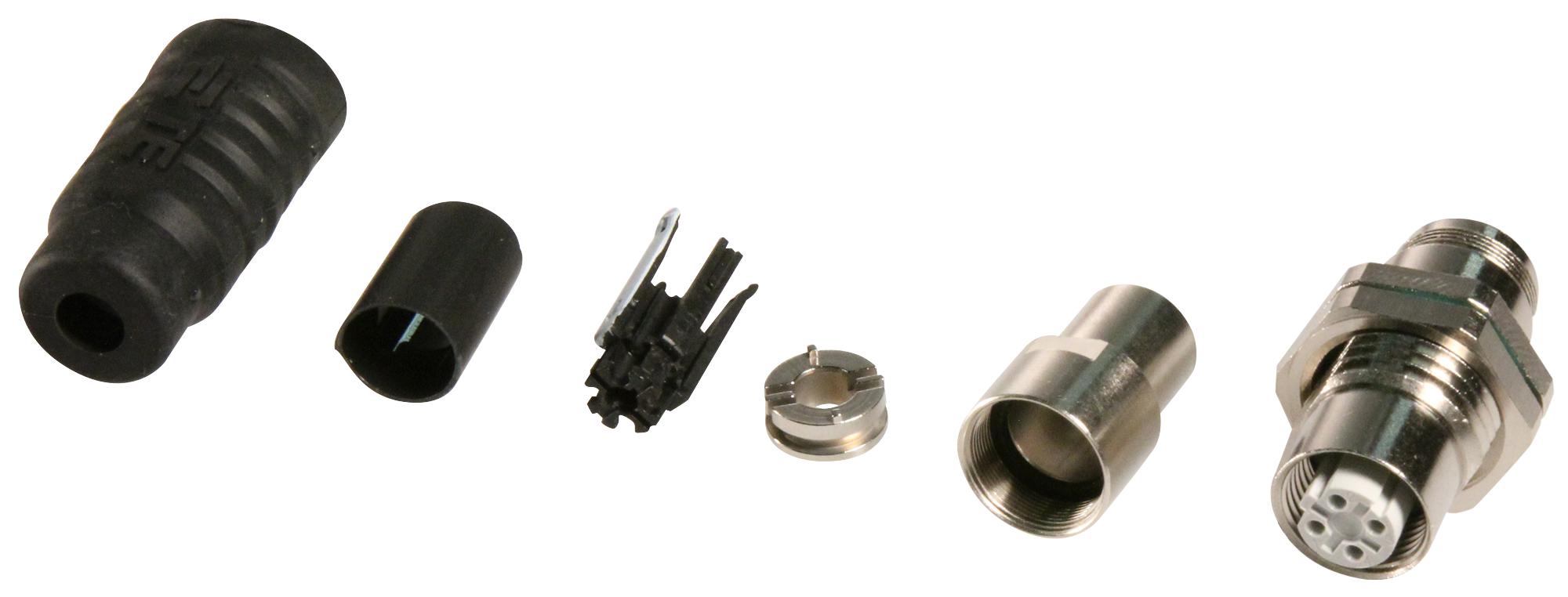 1-2823446-7 SENSOR CONNECTOR, M12, RCPT, 4POS TE CONNECTIVITY