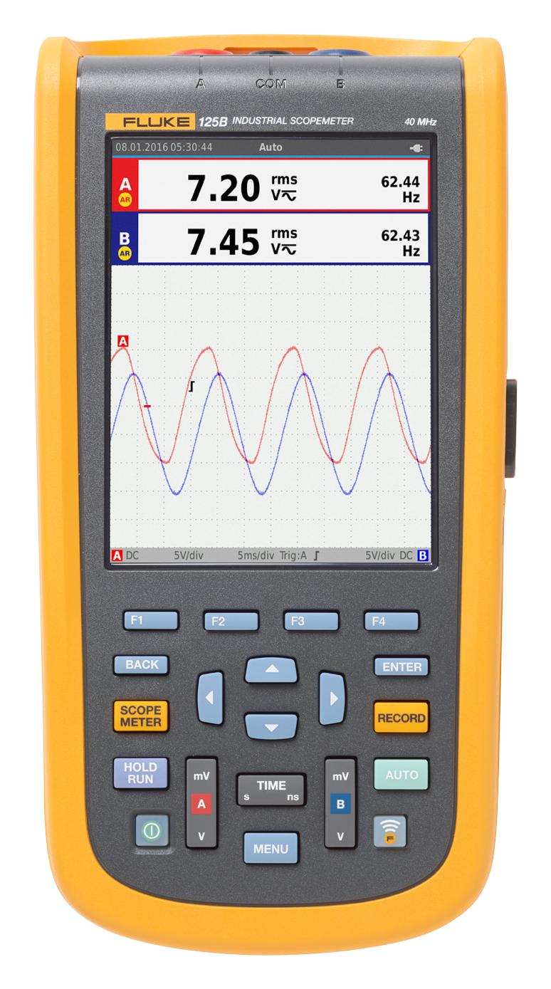 FLUKE 123B/UK/S SCOPEMETER,INDUSTRIAL UK VERSION FLUKE