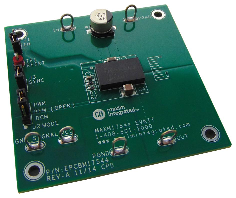 MAXM17544EVKIT# EVALUATION BOARD, SYNC BUCK CONVERTER MAXIM INTEGRATED / ANALOG DEVICES